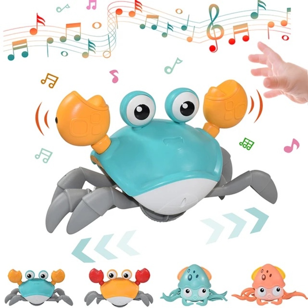 Kids Induction Escape Crab Octopus Crawling Toy Baby Electronic Pets Musical Toy